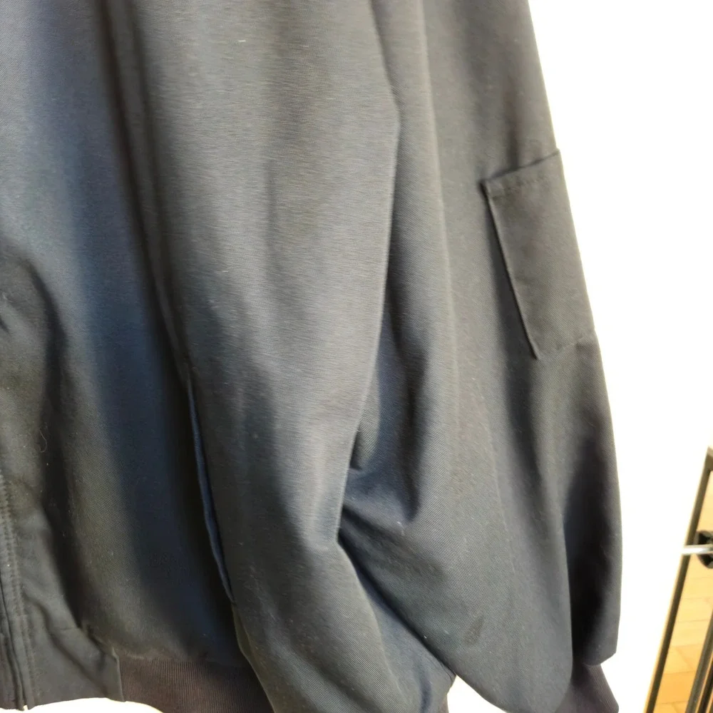 Red Kap Bomber Mechanic Jacket Mens 5XL-RG Black Quilted Full Zip Workwear EUC